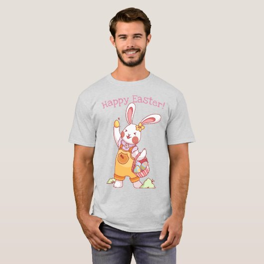Cute Easter Bunny T-shirt (Voorkant volledig)