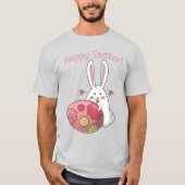 Cute Easter Bunny T-shirt (Voorkant)
