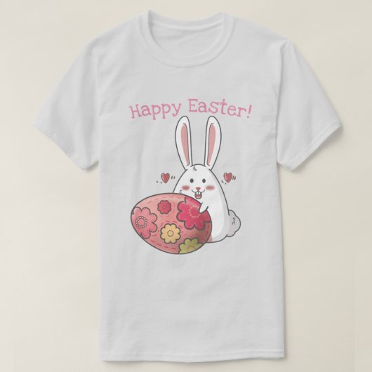 Cute Easter Bunny T-shirt (Design voorkant)
