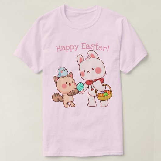 Cute Easter Bunny T-shirt (Design voorkant)