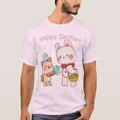Cute Easter Bunny T-shirt (Voorkant)