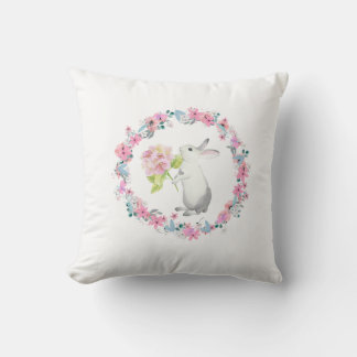 Cute Easter Bunny Throw Pillow Kussen
