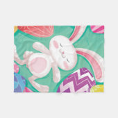 Cute Easter Bunny-Waterverf | Fleece Blanket Deken (Voorkant (Horizontaal))