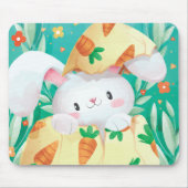 Cute Easter Bunny-Waterverf | Mousepad Muismat (Voorkant)