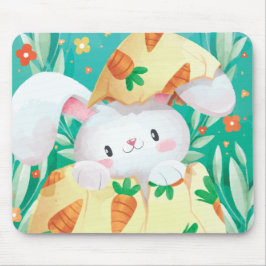 Cute Easter Bunny-Waterverf | Mousepad Muismat