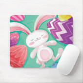 Cute Easter Bunny-Waterverf | Mousepad Muismat (Met muis)