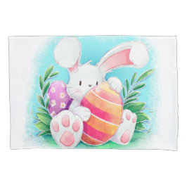 Cute Easter Bunny-Waterverf | Proefcase Kussensloop
