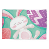 Cute Easter Bunny-Waterverf | Proefcase Kussensloop (Achterkant-Links)