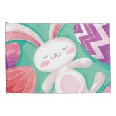 Cute Easter Bunny-Waterverf | Proefcase Kussensloop (Achterkant-Rechts)