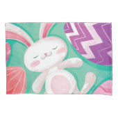 Cute Easter Bunny-Waterverf | Proefcase Kussensloop (Voorkant-Links)