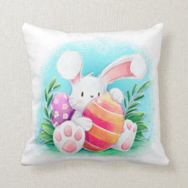 Cute Easter Bunny-Waterverf | Sierkussen