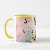 Cute Easter Bunny with Colorful Painted Eggs Mok (Links)