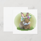 Cute Easter Bunnyfor voor een positieve stemming (Voorkant / Achterkant)