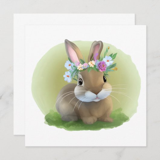 Cute Easter Bunnyfor voor een positieve stemming (Voorkant / Achterkant)