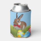 Cute Easter Bunnyfor voor een positieve stemming Blikjeskoeler (Blikje Voorkant)