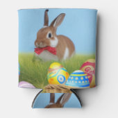 Cute Easter Bunnyfor voor een positieve stemming Blikjeskoeler (Voorkant)