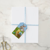 Cute Easter Bunnyfor voor een positieve stemming Cadeaulabel (Met Touw)