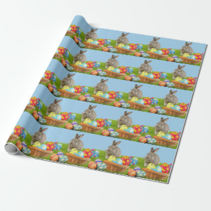 Cute Easter Bunnyfor voor een positieve stemming Cadeaupapier
