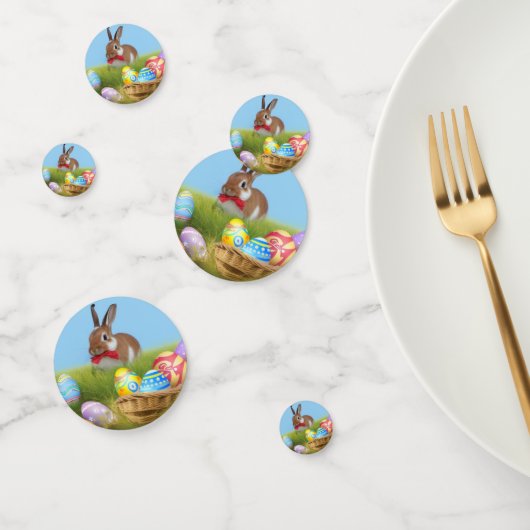Cute Easter Bunnyfor voor een positieve stemming Confetti (Groep)