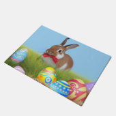 Cute Easter Bunnyfor voor een positieve stemming Deurmat (Schuin)