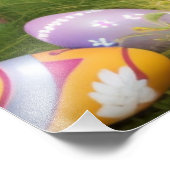 Cute Easter Bunnyfor voor een positieve stemming Foto Afdruk (Hoek)