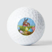 Cute Easter Bunnyfor voor een positieve stemming Golfballen (Voorkant)