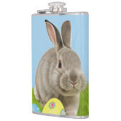 Cute Easter Bunnyfor voor een positieve stemming Heupfles (Links)
