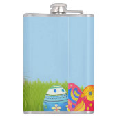 Cute Easter Bunnyfor voor een positieve stemming Heupfles (Achterkant)