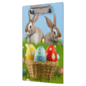 Cute Easter Bunnyfor voor een positieve stemming Klembord (Links)