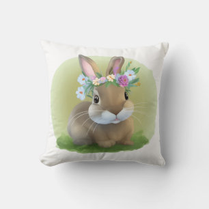 Cute Easter Bunnyfor voor een positieve stemming Kussen