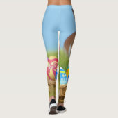 Cute Easter Bunnyfor voor een positieve stemming Leggings (Achterkant)