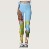 Cute Easter Bunnyfor voor een positieve stemming Leggings (Voorkant)
