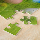 Cute Easter Bunnyfor voor een positieve stemming Legpuzzel (Zijkant)