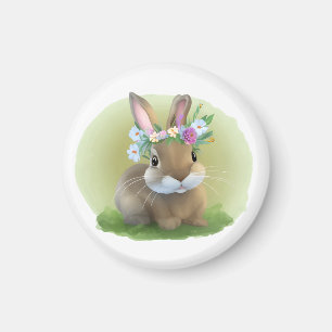 Cute Easter Bunnyfor voor een positieve stemming Magneet