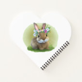 Cute Easter Bunnyfor voor een positieve stemming Notitieboek (Achterkant)