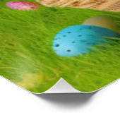 Cute Easter Bunnyfor voor een positieve stemming Perfect Poster (Hoek)