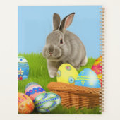 Cute Easter Bunnyfor voor een positieve stemming Planner (Achterkant)