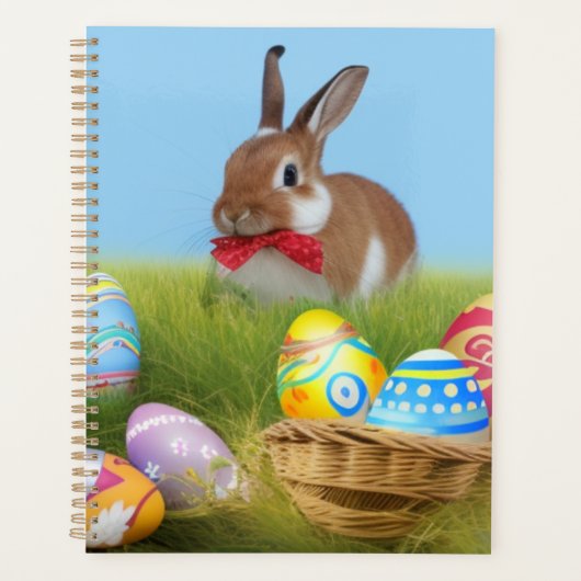 Cute Easter Bunnyfor voor een positieve stemming Planner (Voorkant)