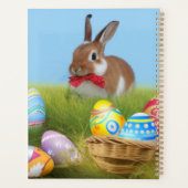 Cute Easter Bunnyfor voor een positieve stemming Planner (Achterkant)