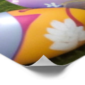 Cute Easter Bunnyfor voor een positieve stemming Poster (Hoek)