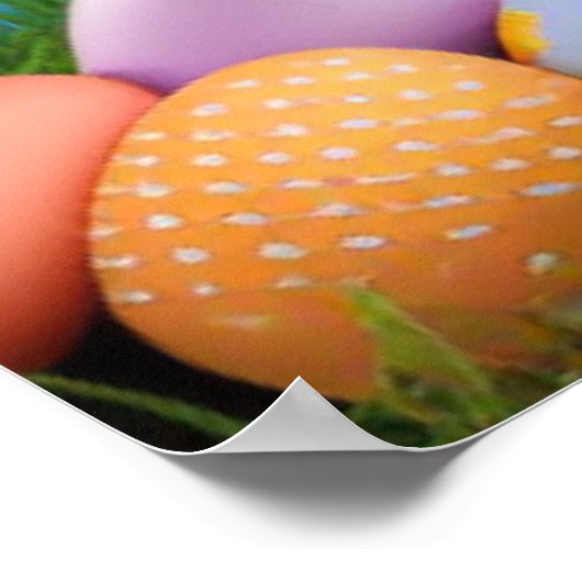 Cute Easter Bunnyfor voor een positieve stemming Poster (Hoek)