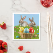 Cute Easter Bunnyfor voor een positieve stemming Servet (Insitu)