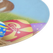 Cute Easter Bunnyfor voor een positieve stemming Snijplank (Hoek)