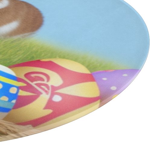 Cute Easter Bunnyfor voor een positieve stemming Snijplank (Hoek)