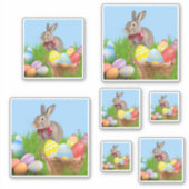 Cute Easter Bunnyfor voor een positieve stemming Sticker (Voorkant)
