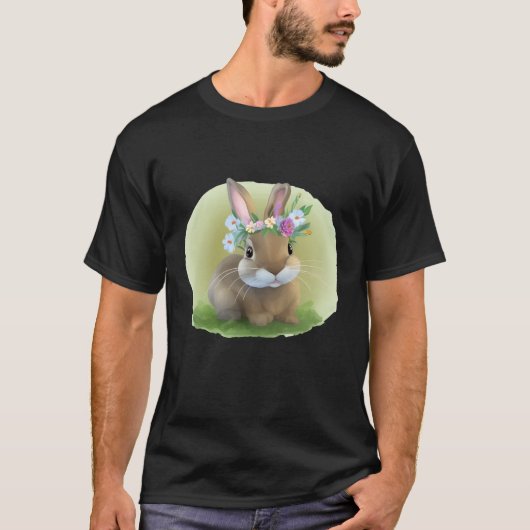 Cute Easter Bunnyfor voor een positieve stemming T-shirt (Voorkant)