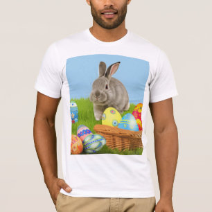 Cute Easter Bunnyfor voor een positieve stemming T-shirt