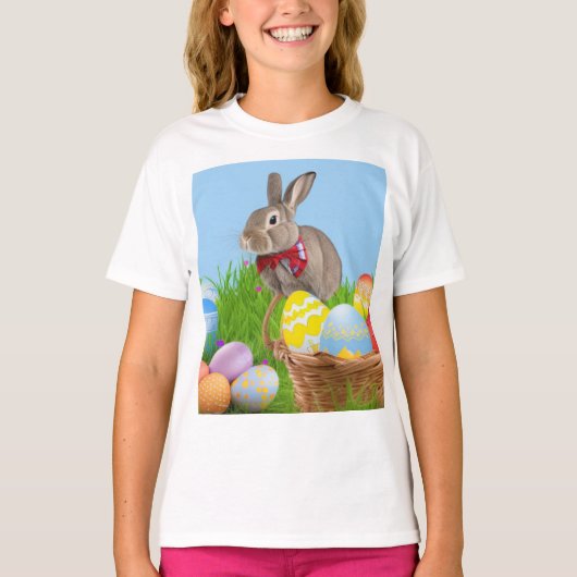 Cute Easter Bunnyfor voor een positieve stemming T-shirt (Voorkant)