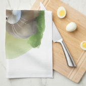 Cute Easter Bunnyfor voor een positieve stemming Theedoek (Quarter Fold)