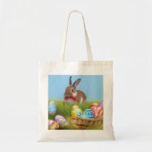 Cute Easter Bunnyfor voor een positieve stemming Tote Bag (Voorkant)